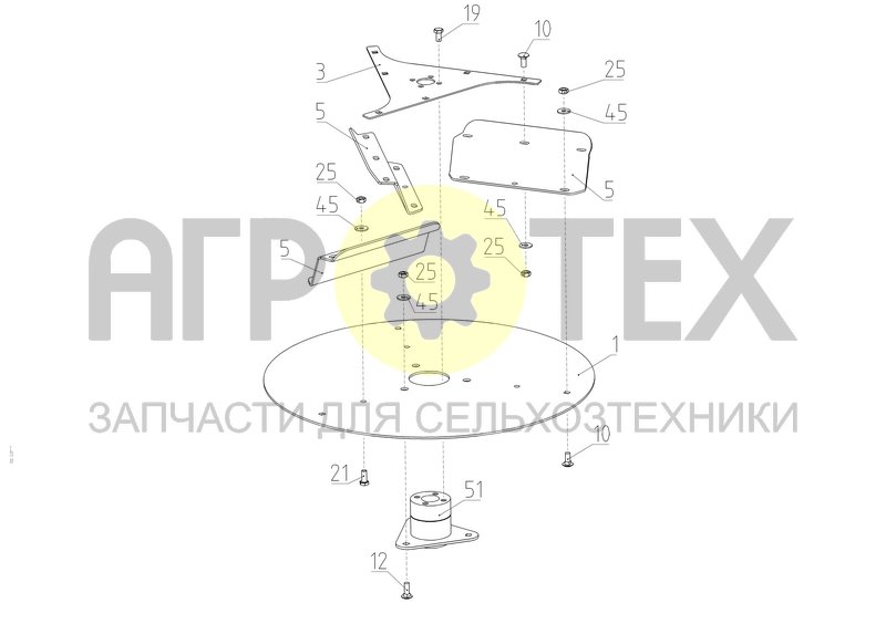 Чертеж Диск (161.14.04.280-01)